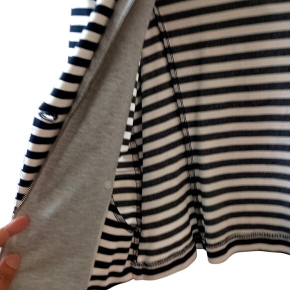 Monteau Girls Blazer Hoodie NWT Size L 2-in-1 Striped Stretch Back to School - Picture 5 of 7